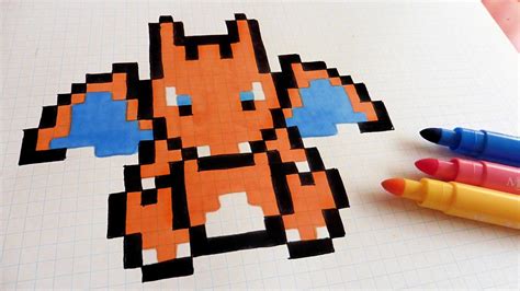 minecraft charizard pixel art|pokemon pixel art charizard.